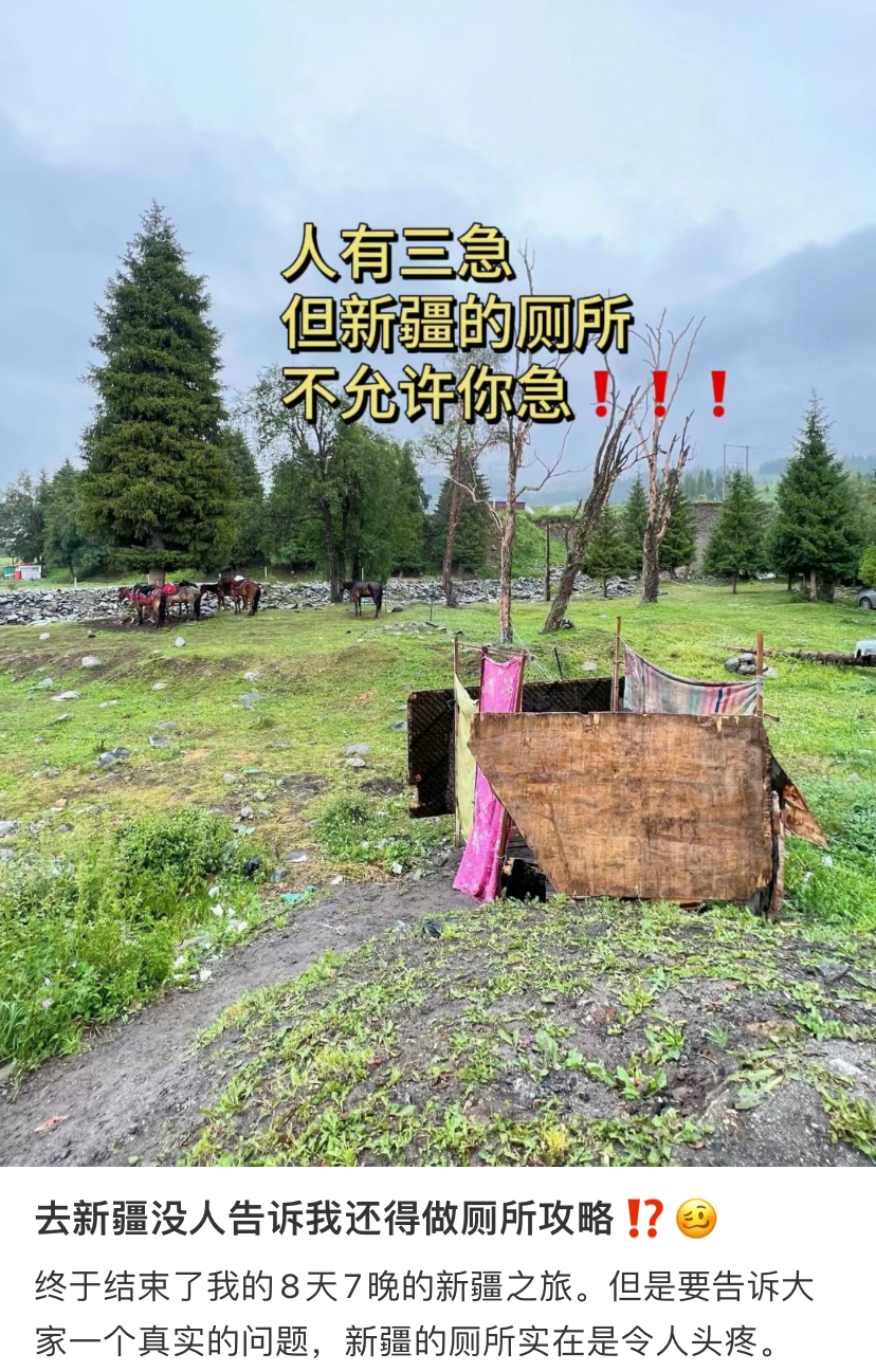 “阿勒泰的厕所”引热议：景色美得让人心碎厕所也让人心碎(图4)