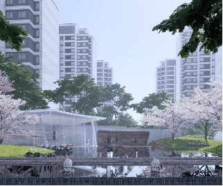 中国铁建西派宸樾(营销中心)规划公示装修效果图大阳台双卫生间(图6)