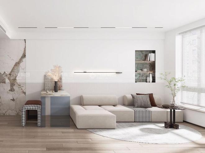 99㎡现代简约风·简洁的家居并非简单的勾画(图2)