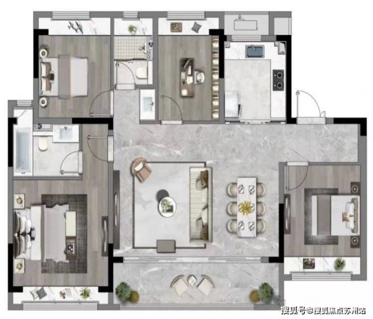 首付15%起!臻美洋房海棠喜舍：国企匠造政策红利下的理想家园(图4)