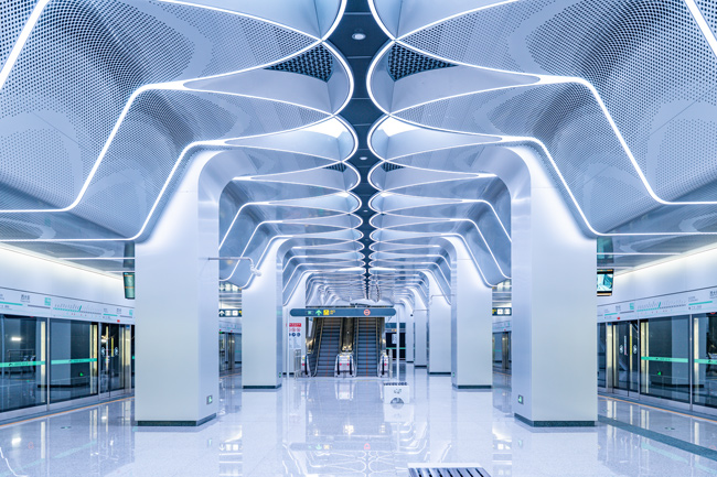 成都地铁17号线二期西大街站亮相!“少城文化”融入现代空间(图5)