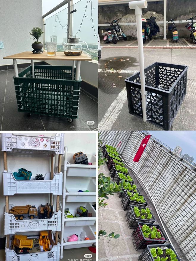 闲置的水果筐大家用来干嘛?学学年轻人的用法实在太惊艳!(图3)