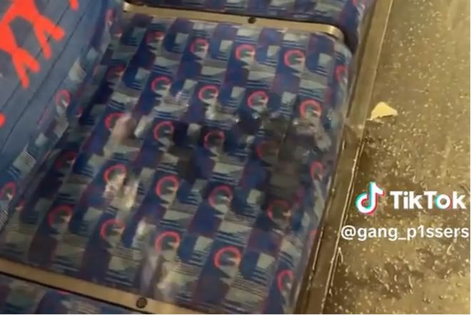 全网震怒！网红在伦敦地铁座位撒尿“挑战”不知情乘客直接坐上去网友：包浆座椅比想象中更恶心(图2)