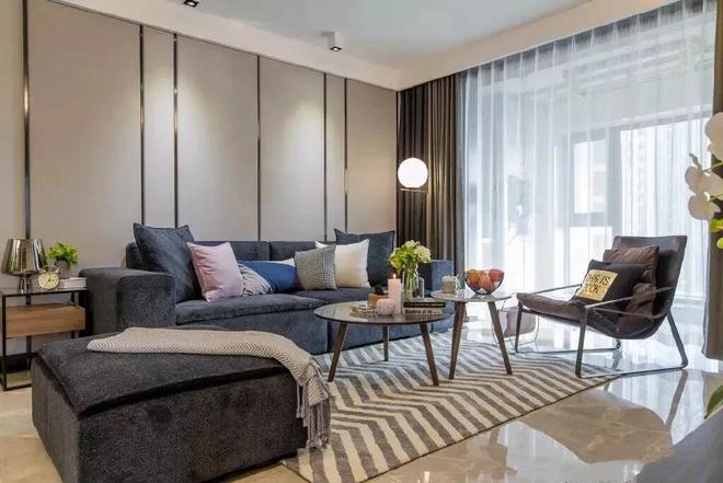 100平米的简约现代风新房进门就感受到满满的质感简约又实用(图4)