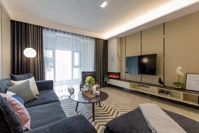 100平米的简约现代风新房进门就感受到满满的质感简约又实用(图5)