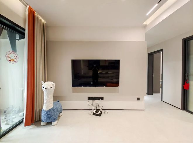 大横厅+观景阳台+多功能房98㎡现代简约三居室(图9)