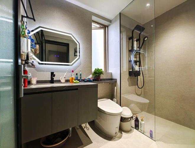 大横厅+观景阳台+多功能房98㎡现代简约三居室(图25)