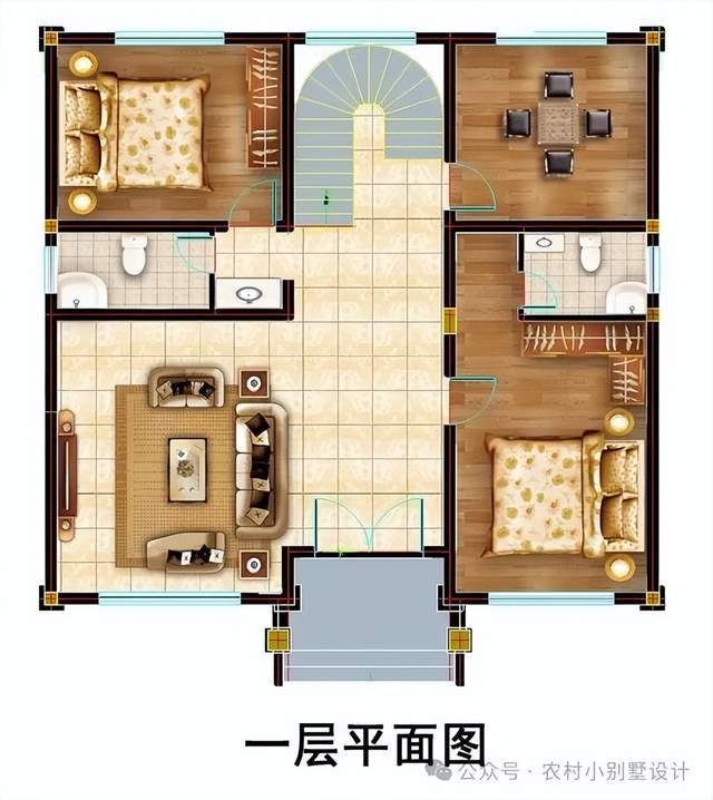 惊艳了全村！28款二层新中式自建房美得邻居天天来参观(图5)