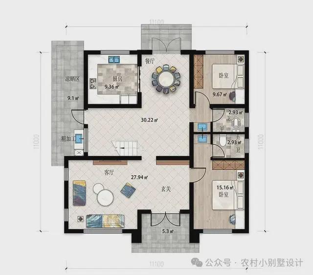 惊艳了全村！28款二层新中式自建房美得邻居天天来参观(图8)