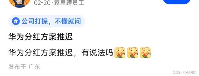 华为分红方案推迟(图1)