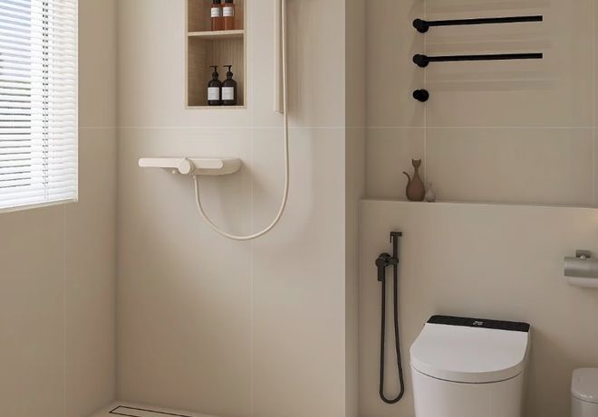 卫生间别做传统淋浴门了看看年轻人的做法别等装完砸了重装(图4)